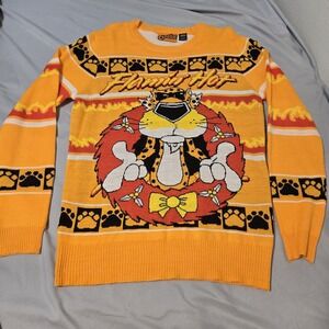 Cheetos Flamin Hot Ugly Christmas Sweater Box Lunch Size Large